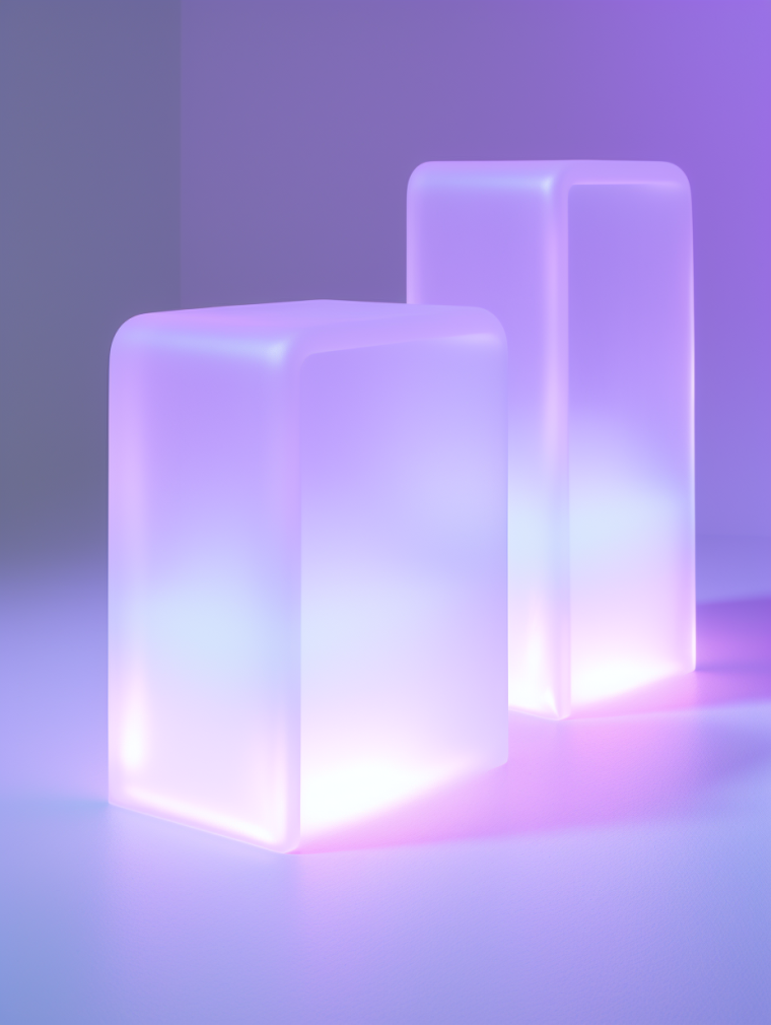 Ethereal Glow Translucent Rectangles