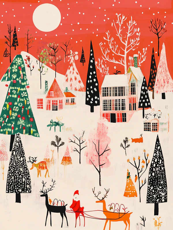 Whimsical Winter Scene