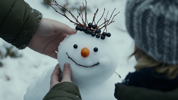 Cheerful Snowman Creation