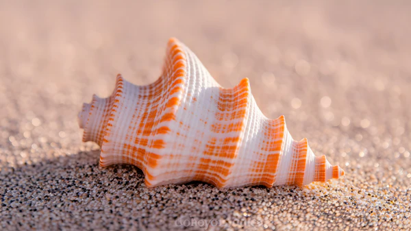 Vibrant Seashell Close-Up
