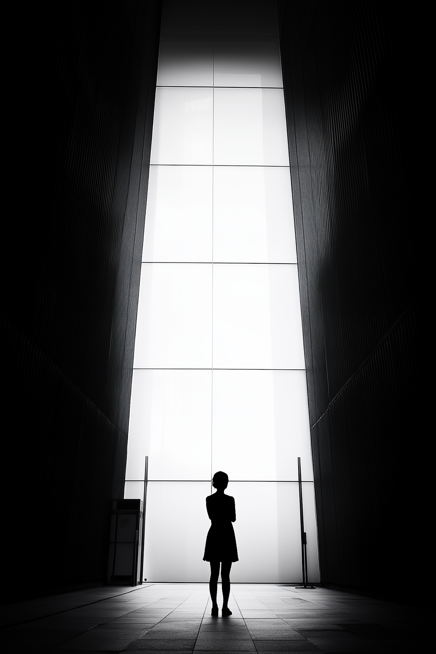 Silhouette in Corridor