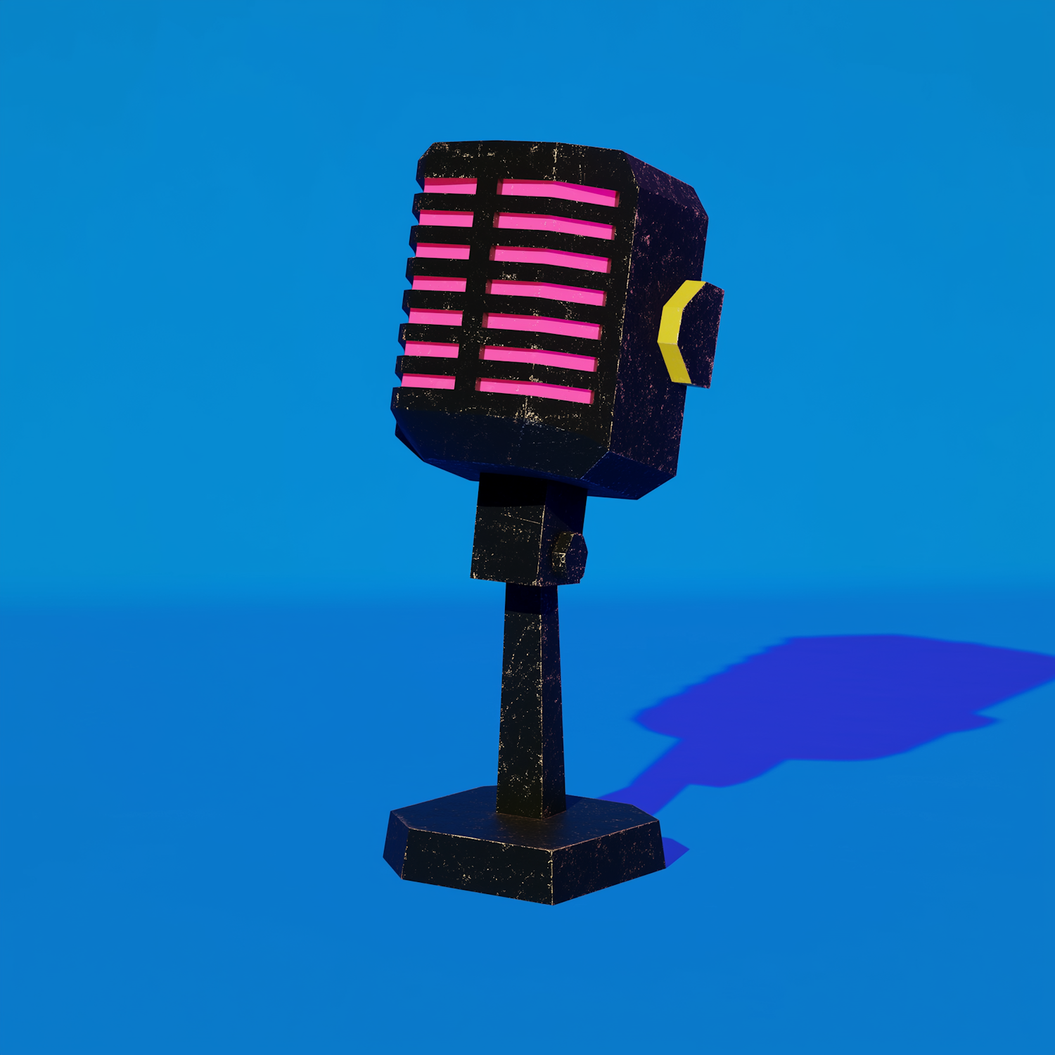 Stylized Retro Microphone