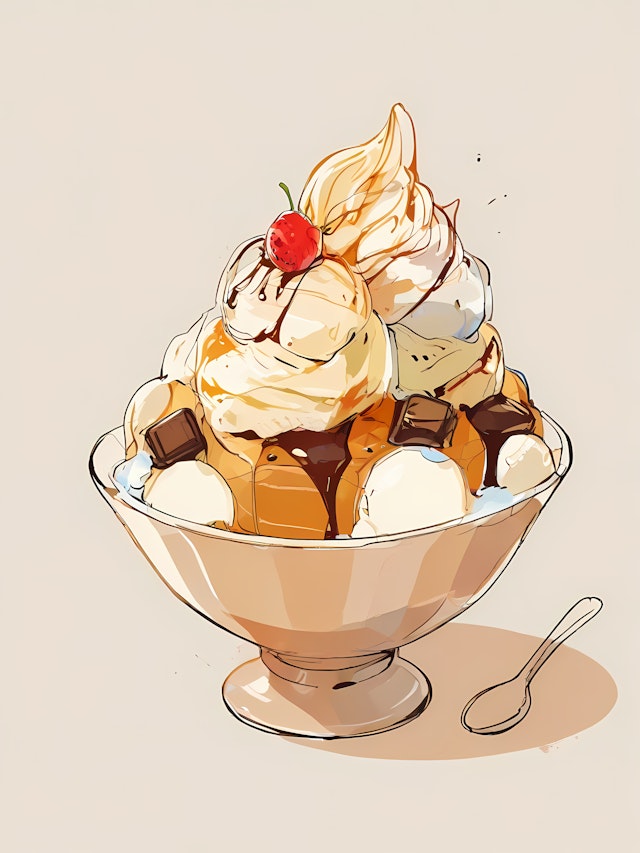 Delightful Ice Cream Sundae