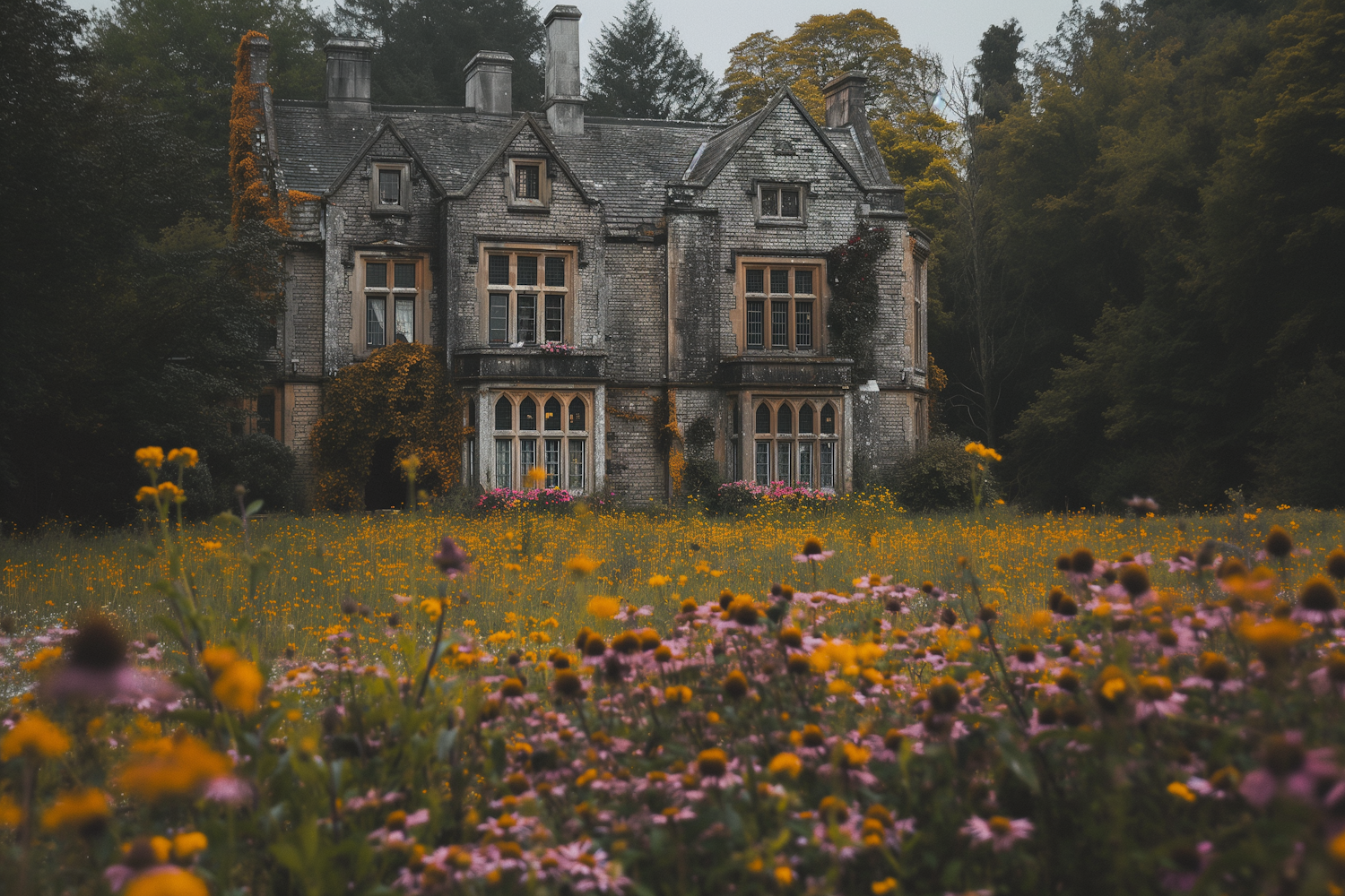 Vintage House in Lush Garden