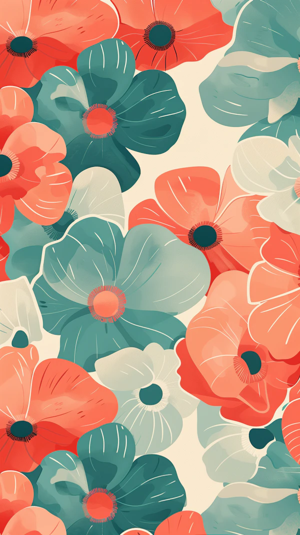Vibrant Floral Art