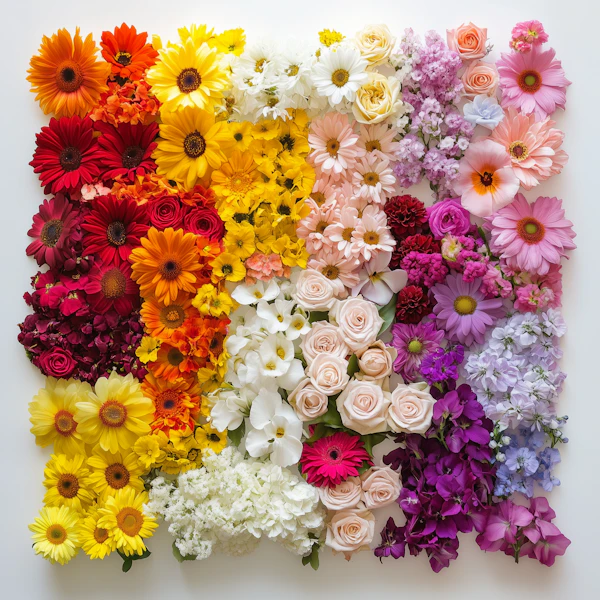 Gradient Flower Display