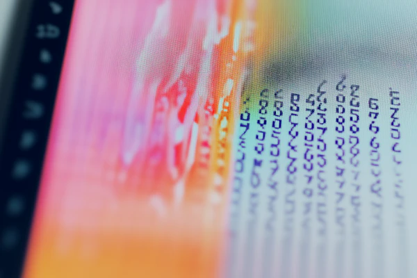 Pixelated Screen Close-Up