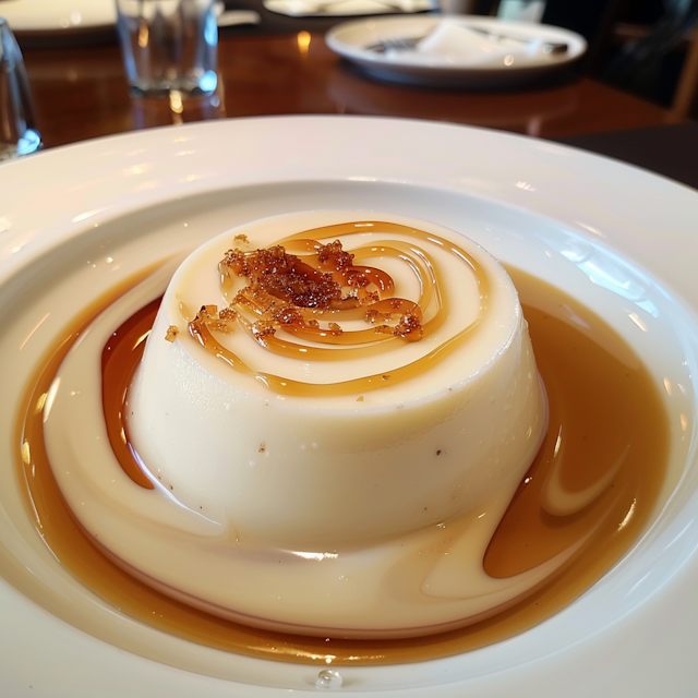 Elegant Panna Cotta with Caramel Drizzle