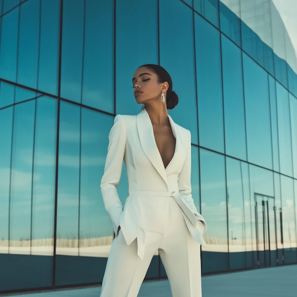 Elegant Woman in Suit