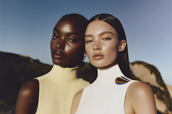 Contrasting Beauty Duo