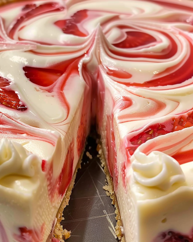 Elegant Swirled Cheesecake