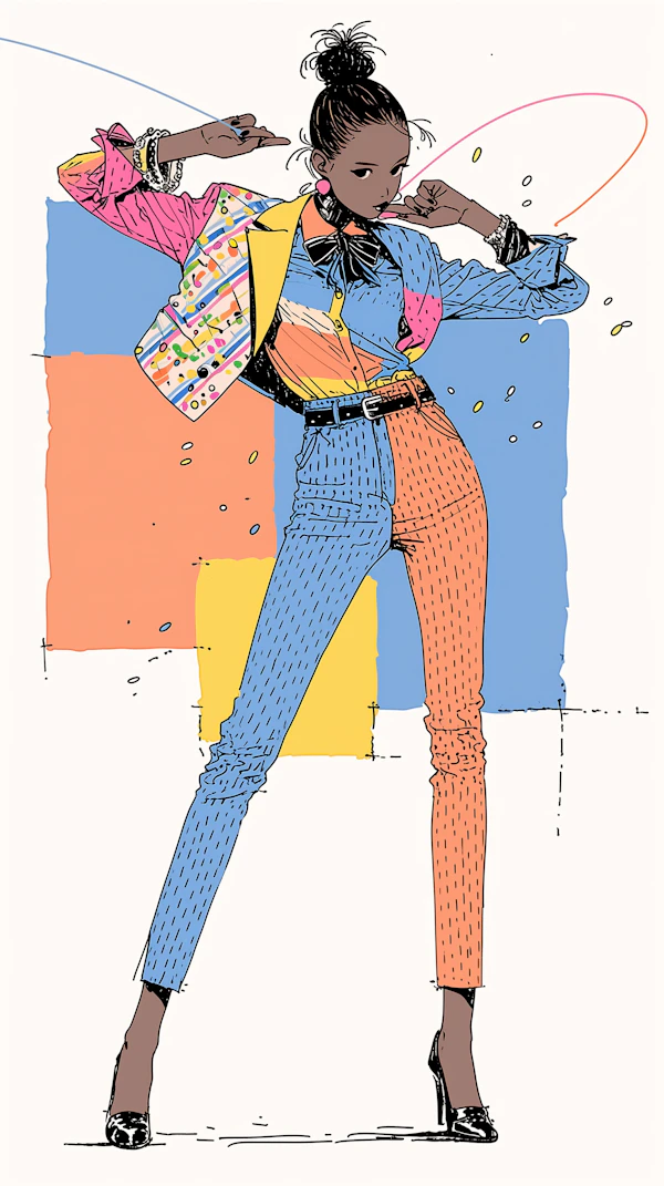 Fashionable Pose Art