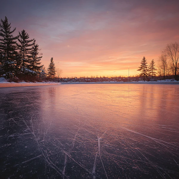Winter Sunset Serenity
