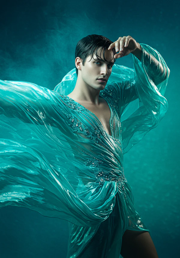 Dynamic Turquoise Elegance