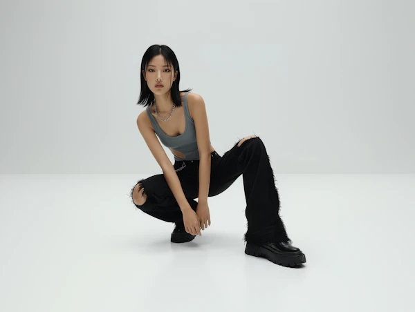 Stylish Studio Pose