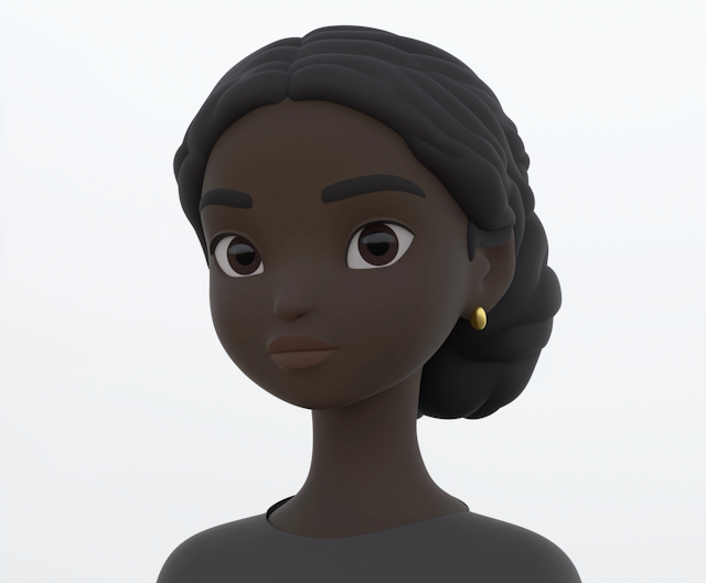 3D Modeled Serene Female Character