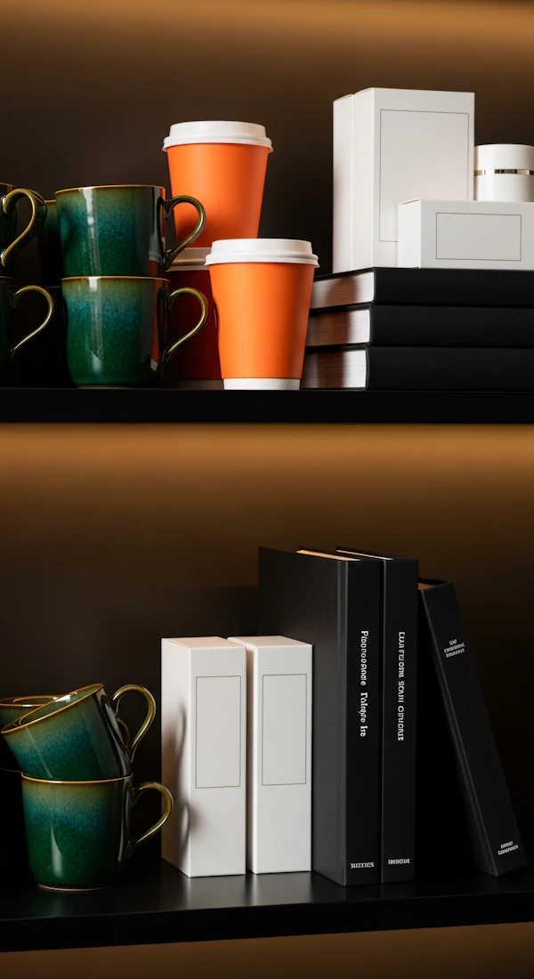 Organized Shelves Display