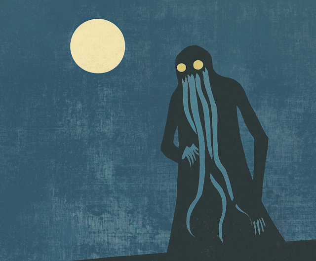 Shadowy Figure with Tentacles