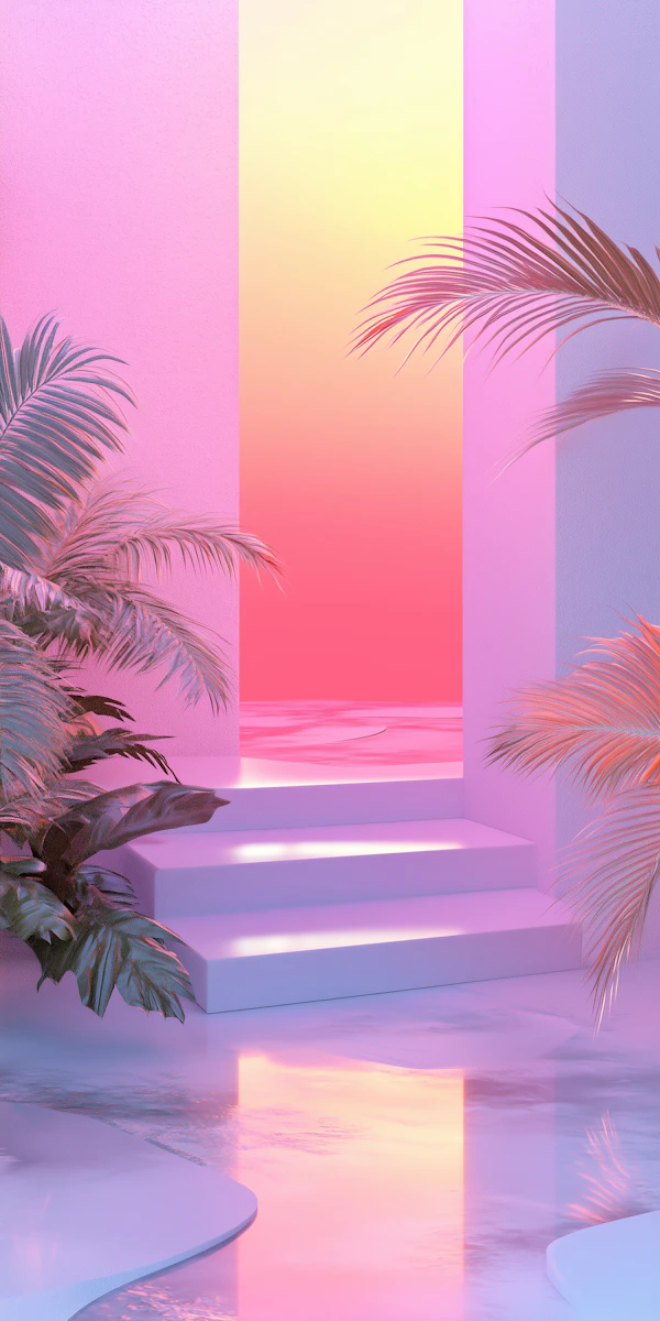 Surreal Pastel Doorway