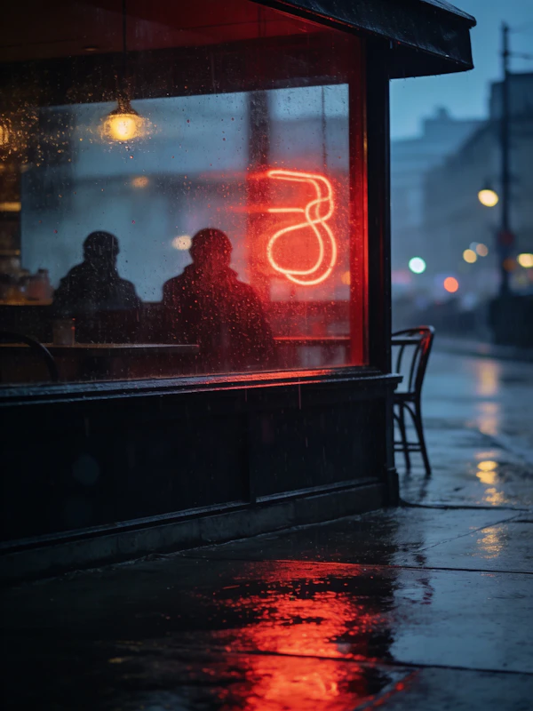 Rainy Café Evening