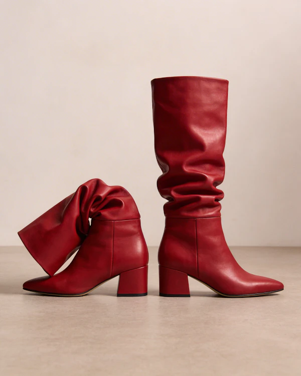Stylish Red Boots