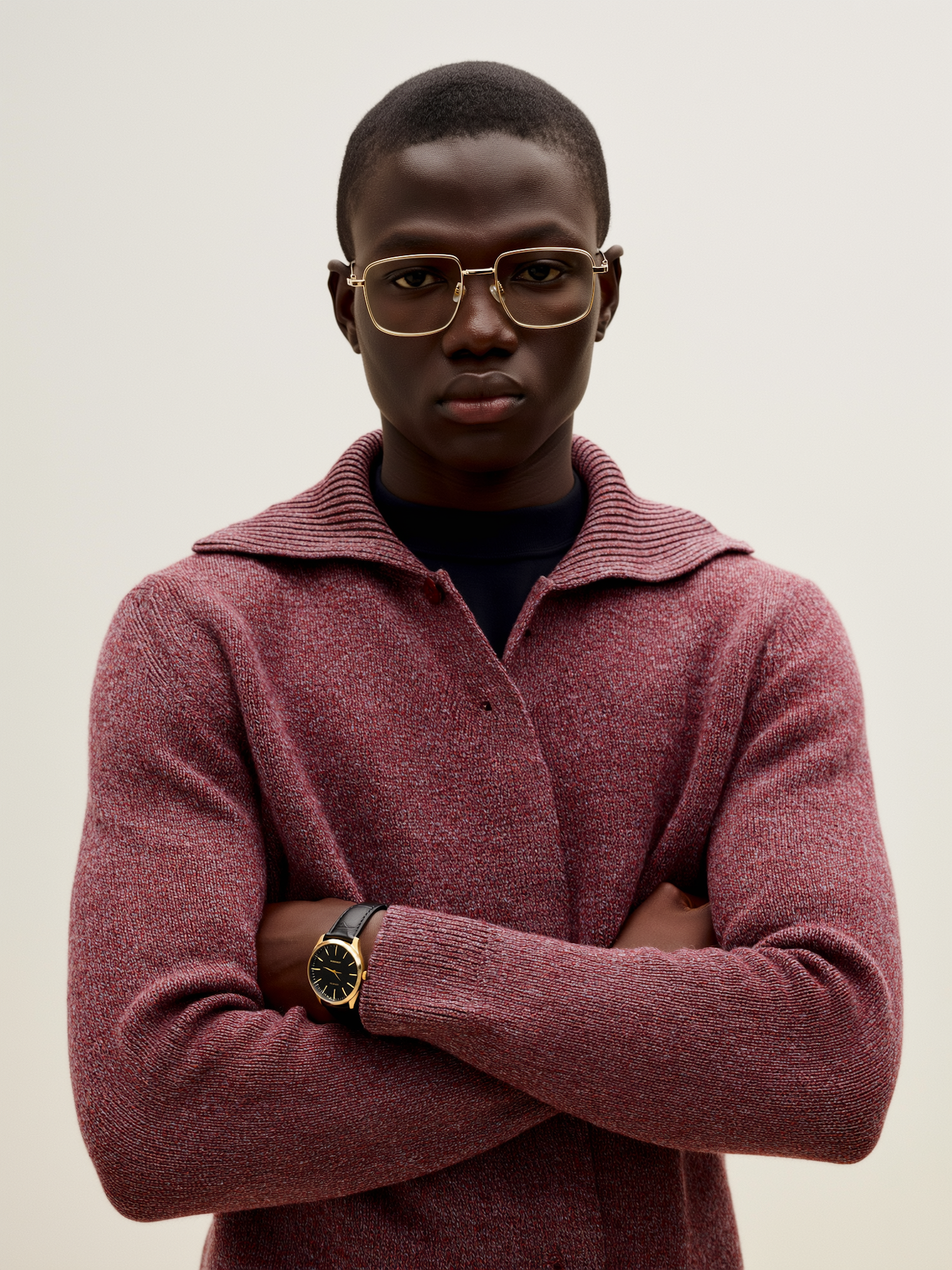Man in Maroon Sweater