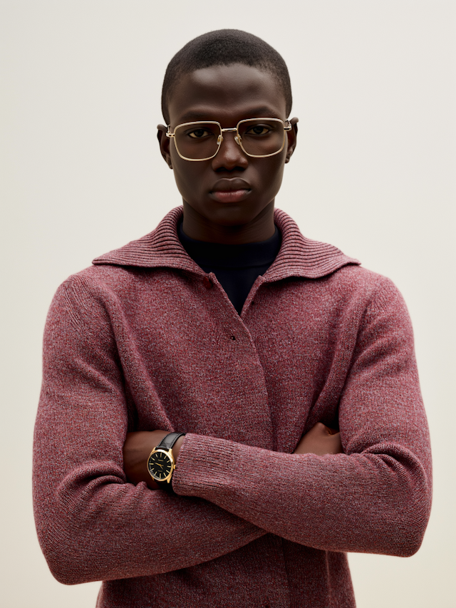 Man in Maroon Sweater
