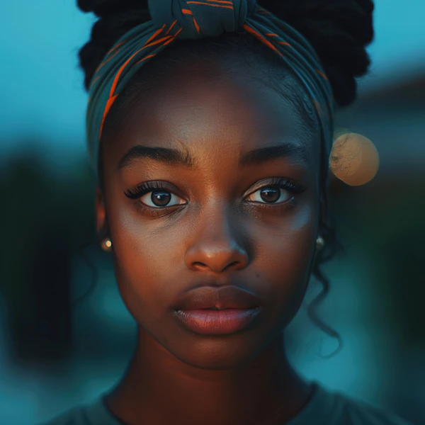 Serene Portrait of a Young Woman