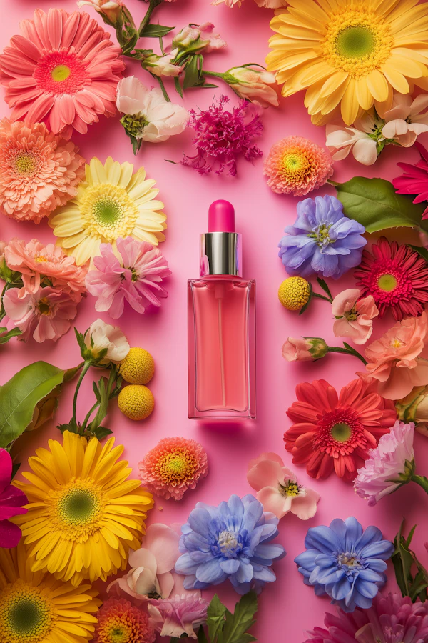 Pink Dropper & Flowers