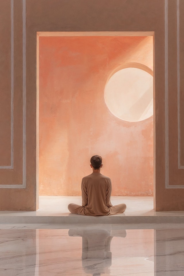 Serene Meditation Scene