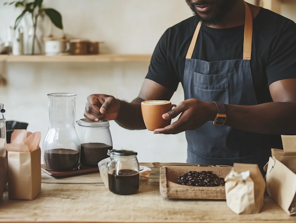 Barista Preparing Coffee