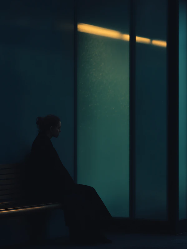 Moody Solitary Figure