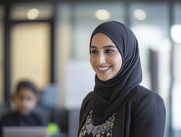 Woman in Office Environment