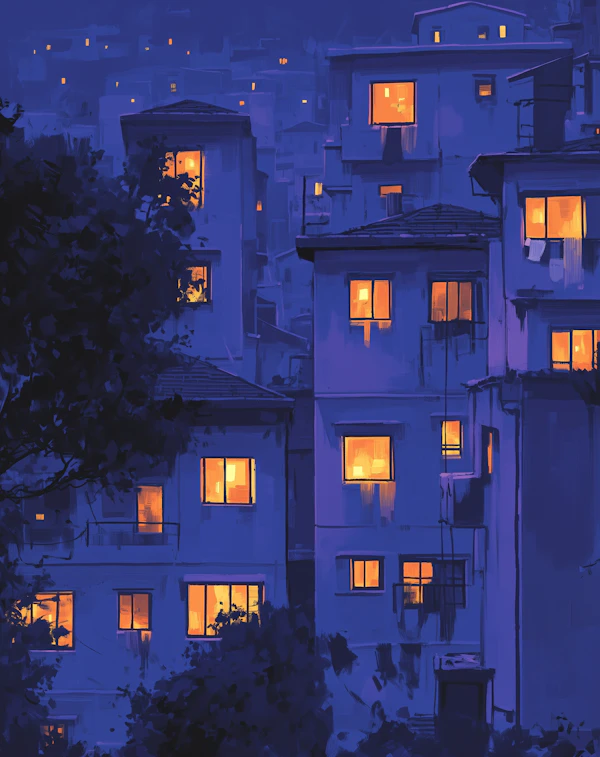 Serene Night Cityscape