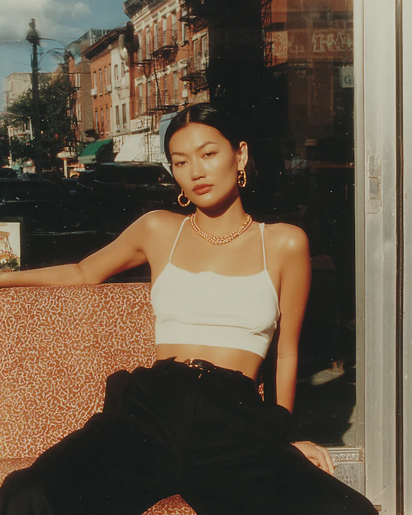 Urban Woman in Sunlight