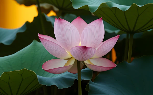 Pink Lotus in Bloom