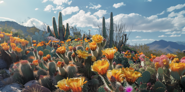 Blooming Desert Landscape