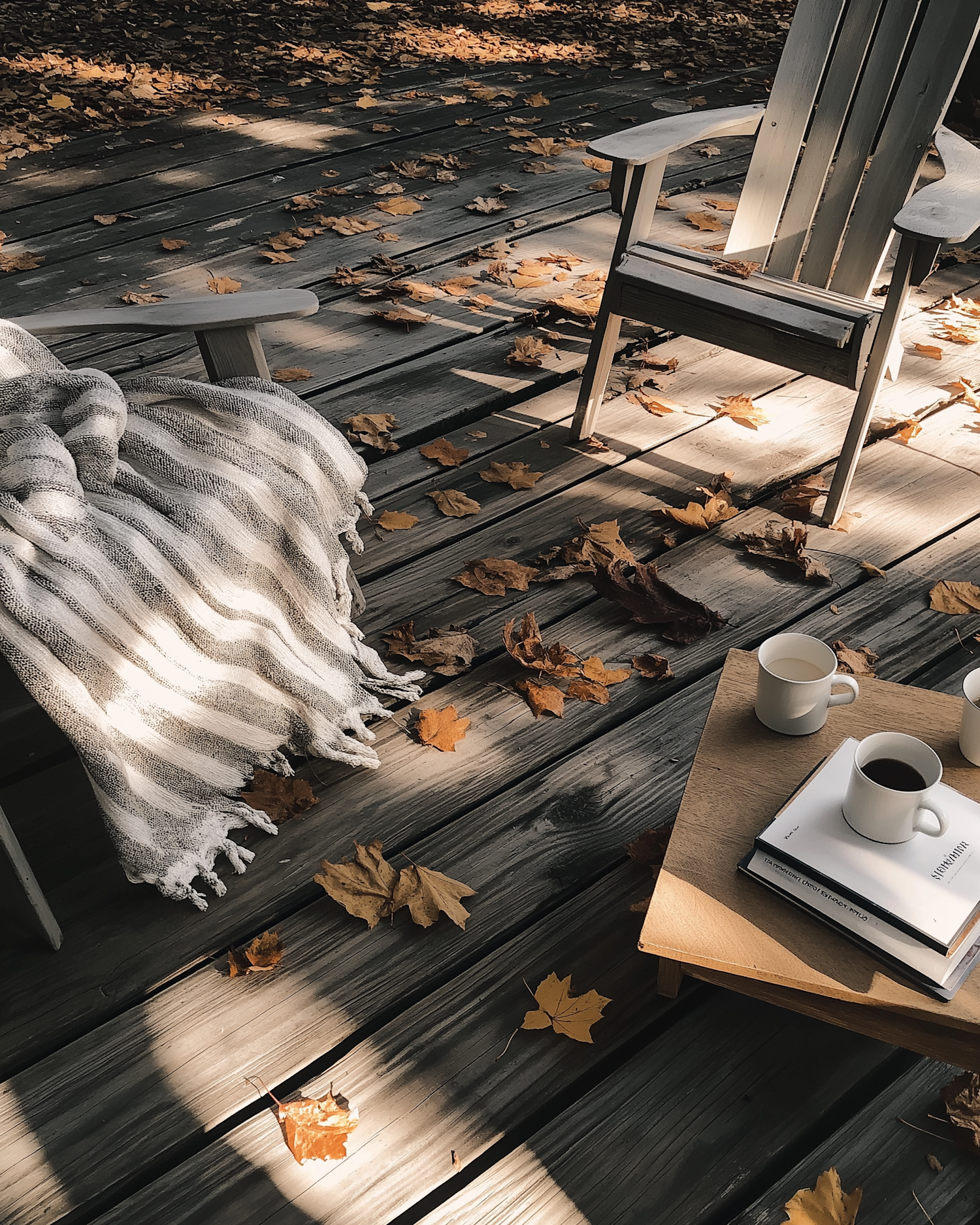 Serene Autumn Deck