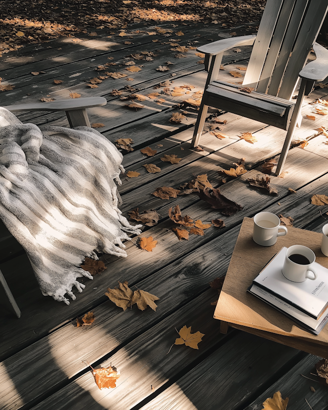 Serene Autumn Deck