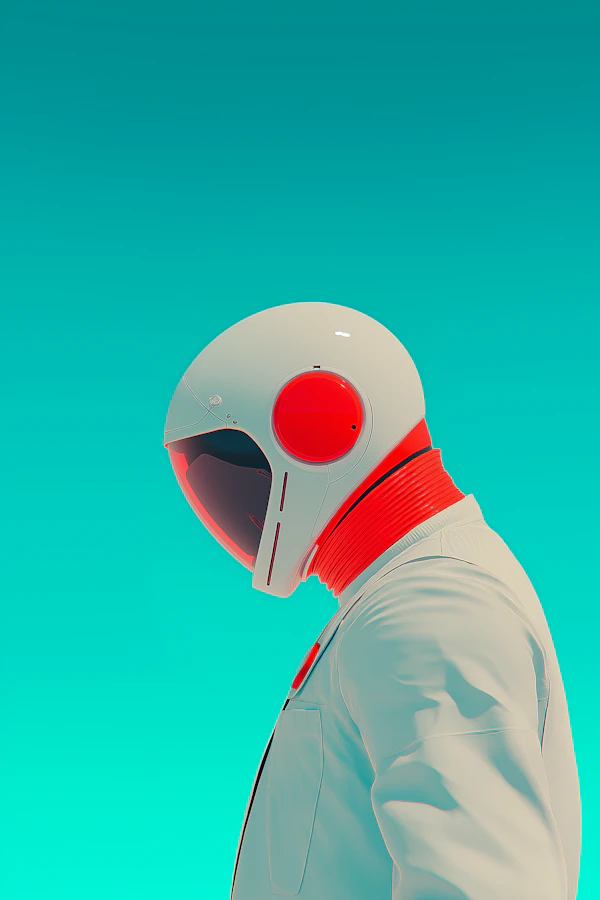 Futuristic Astronaut Portrait