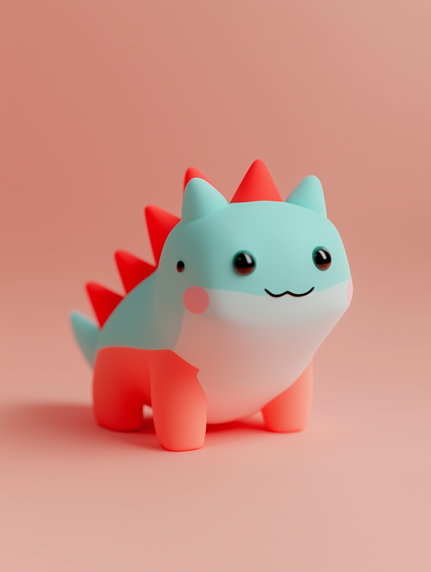 Cute Stylized Toy Dinosaur