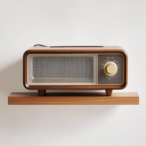 Vintage Wooden Radio