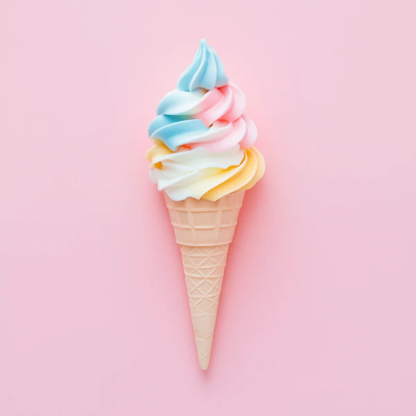 Pastel Ice Cream Cone