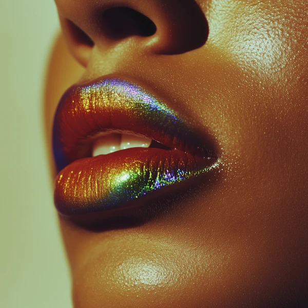 Metallic Lip Close-Up