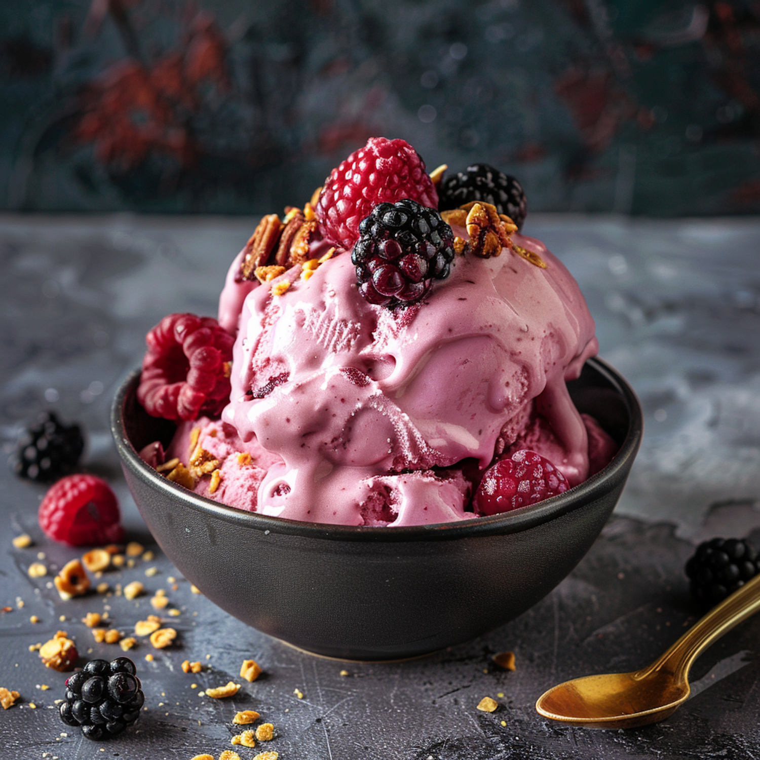 Berry-Flavored Ice Cream Indulgence