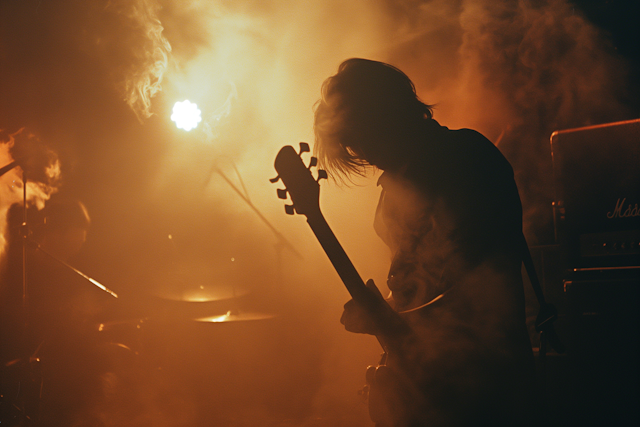 Musician in Silhouette