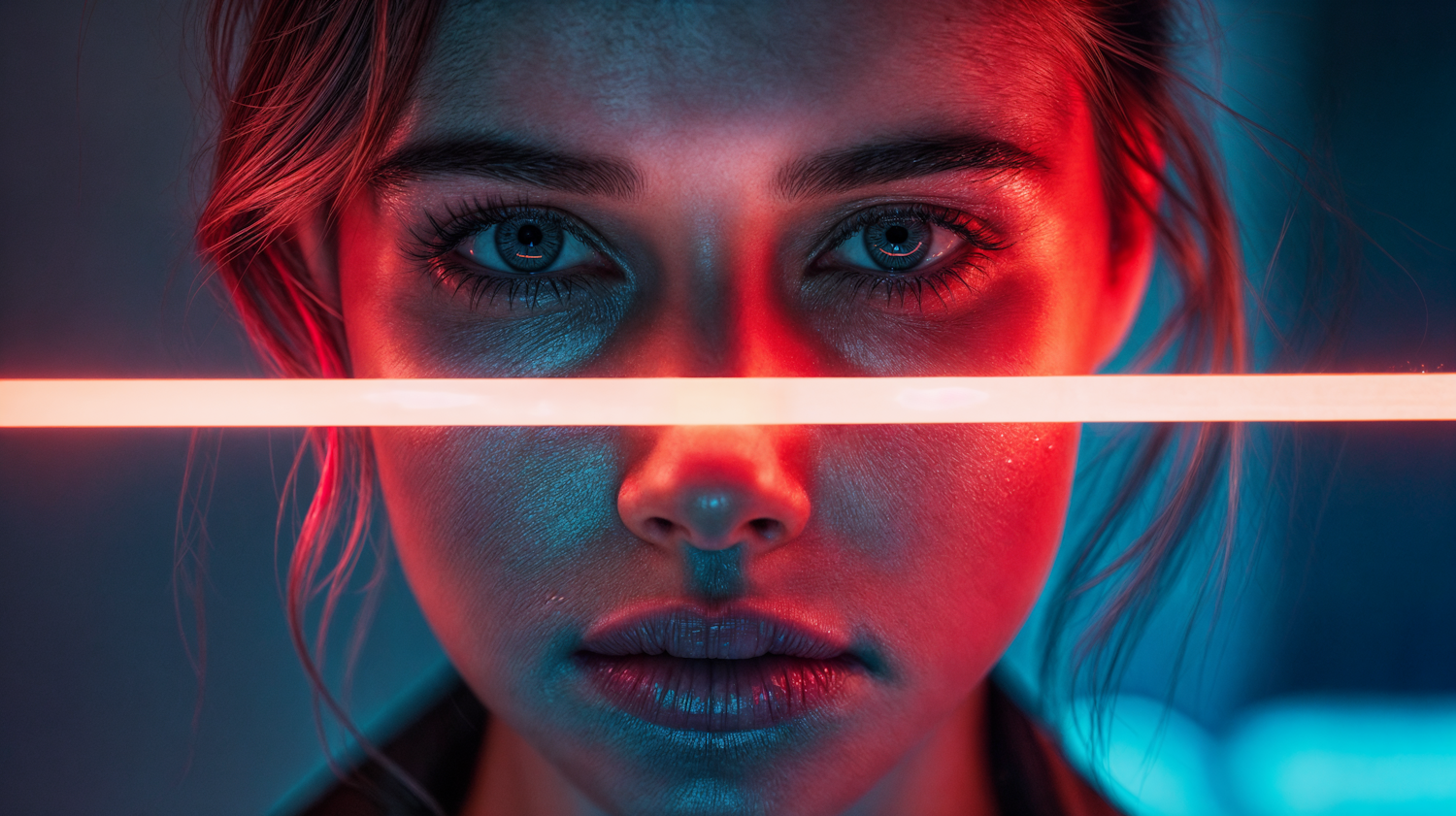 Cinematic Portrait with Contrasting Lights