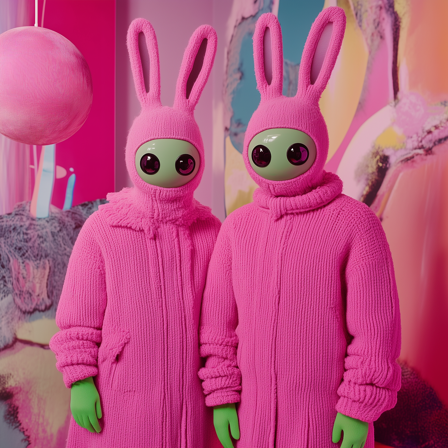 Whimsical Alien Bunnies