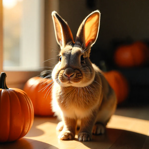 Rabbit and Pumpkins