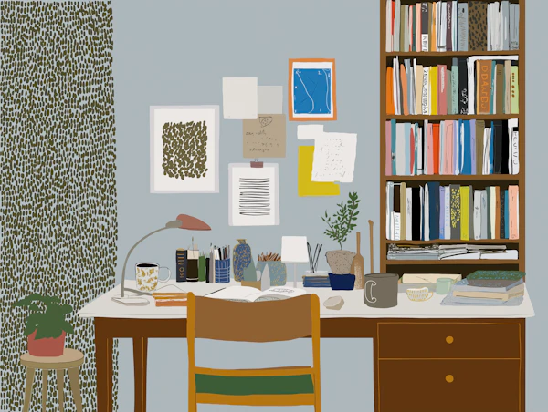 Cozy Workspace Scene